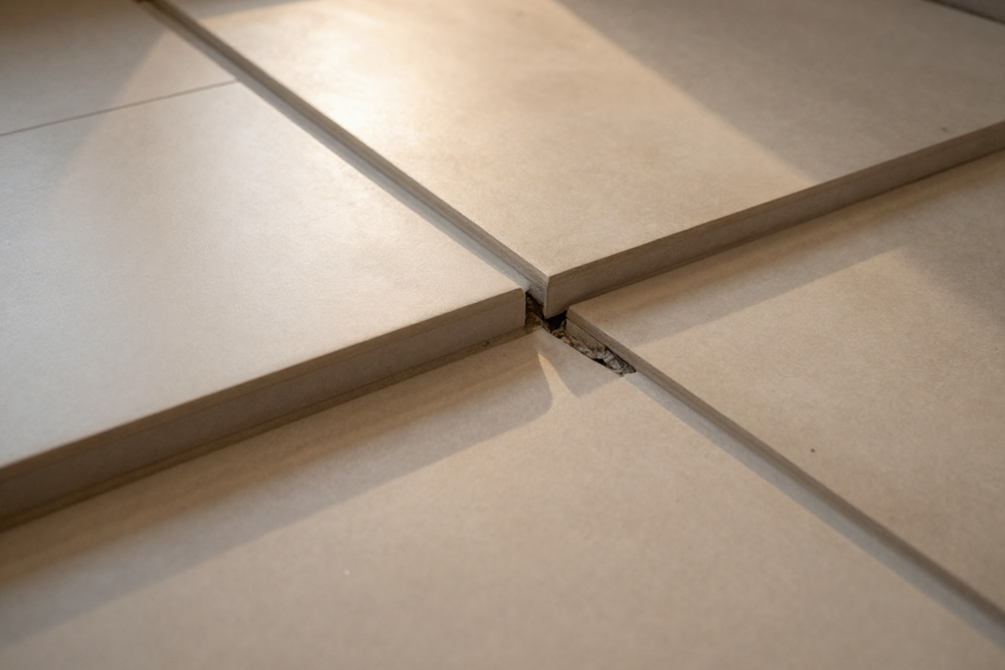 Uneven tile surfaces (lippage)