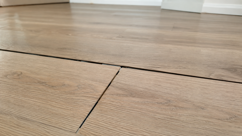 Vinyl flooring gaps
